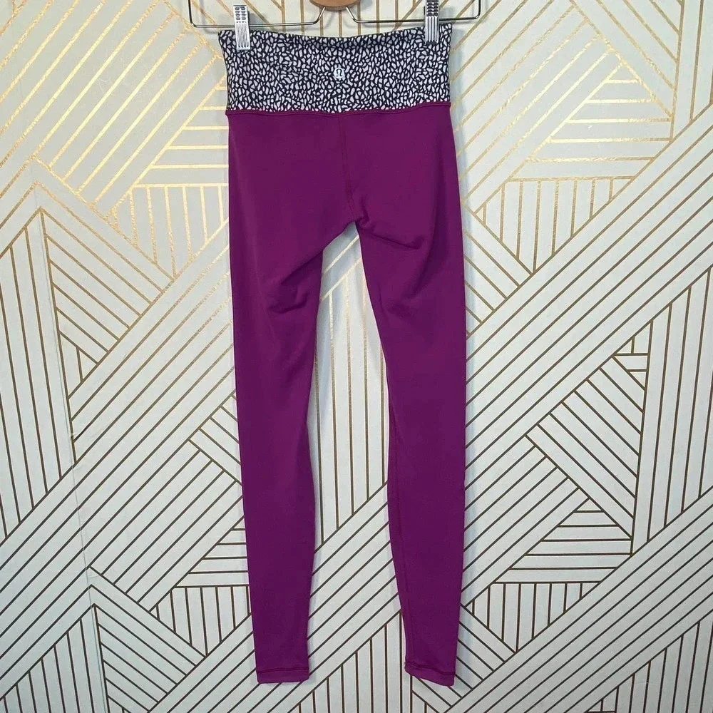 Lululemon‎ Wunder Under Pant III Reversible Plum